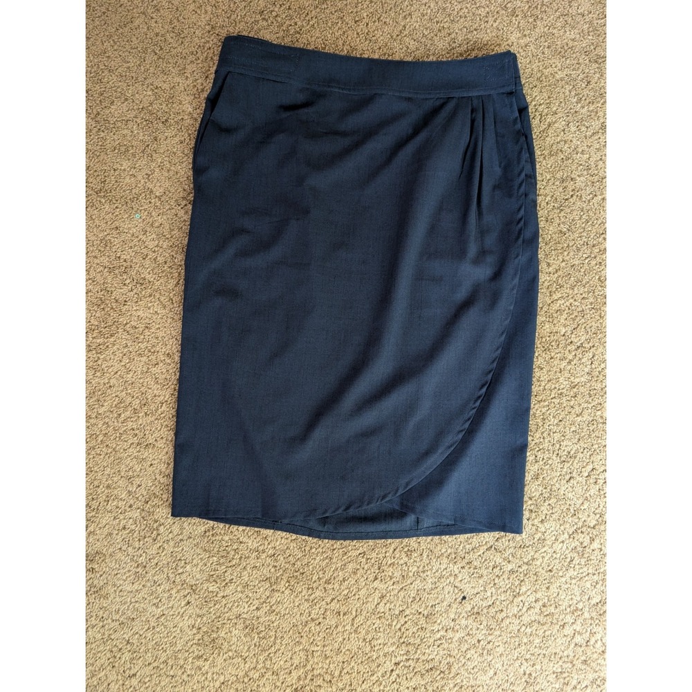 RipSkirt Hawaii Women's Large Navy Blue Wrap Skirt Beach Coastal Resort